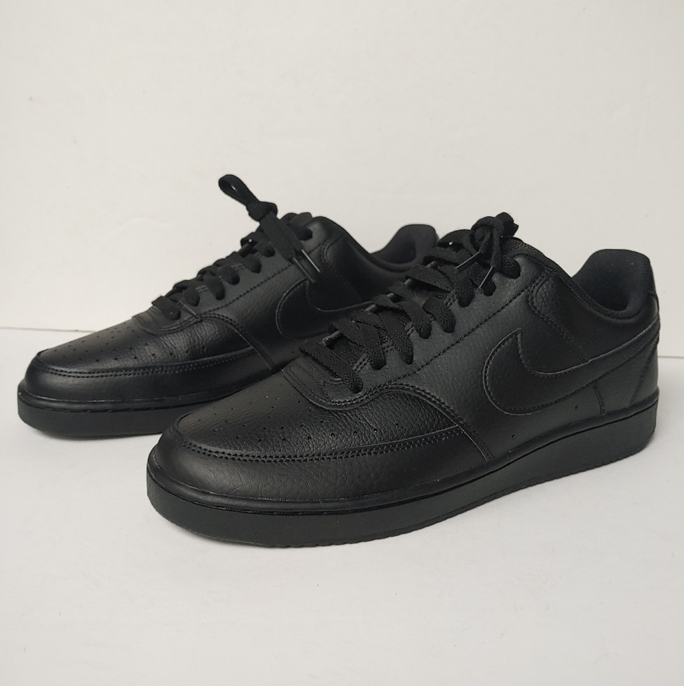 Nike Court Vision Lo Triple Black Mens Size #10